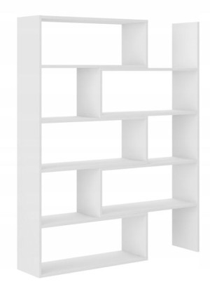 Regał Kamil 1 Rozsuwany 73-125 cm łamany BIAŁY