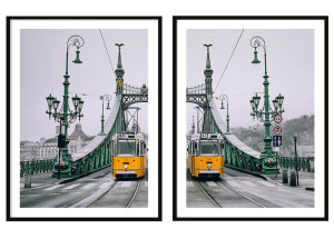 OBRAZ PLAKATY W RAMIE 53x73cm Dyptyk Most P2083