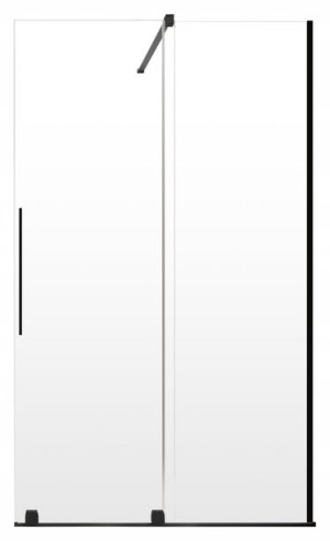 Kabina Furo Black Walk-In 90x200 RADAWAY Prawa