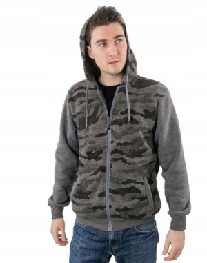 Bluza Męska Moro Rozsuwana z Kapturem 2320-01 r XL