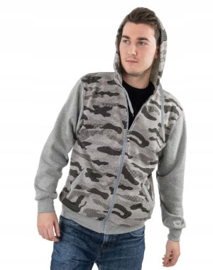 Bluza Męska Moro Rozsuwana z Kapturem 2320-02 3XL