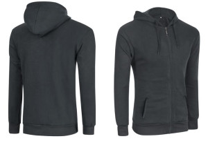 Bluza Męska Rozsuwana z Kapturem 9149 r M czarna