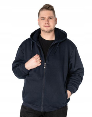 Ciepła Bluza Męska Rozsuwana z Kapturem R29-04 8XL