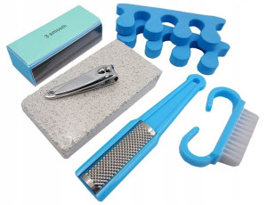Zestaw Do Paznokci Pedicure Manicure W Etui 7el.
