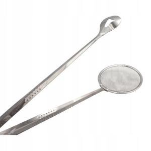 Szczypce Z Sitkiem Do Pączków Frytek Ryb Stal 28cm