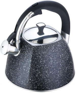 Stylowy Czajnik Z Gwizdkiem Stal Marmurek 2,2l
