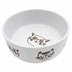Zabawna Ceramiczna Miska Dla Kota Śr.12cm / 300ml.
