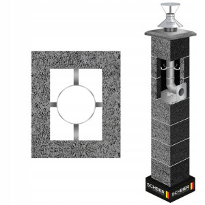 Komin system Scheier Turbo Inox 8m fi 80 gaz stal