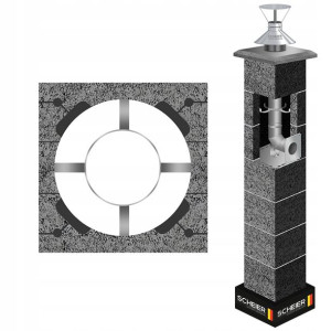 Komin system Scheier Turbo Inox 11m fi 80 gaz stal