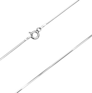 Łańcuszek Linka Ośmiokątna 0,85 mm 80 cm Srebro 925