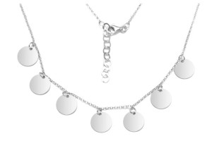 Choker Coin Kółka Kółeczka Celebrytka Srebro 925