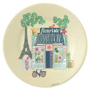 Talerz deserowy fi 20 cm Paryż Emilii | Petit Jour Paris®