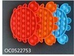 Push Bubble Pop Fidget Toy Sensoryczna Krab Czerwony