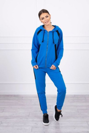 Damski Komplet Sportowy Dres Rozpinany Chabrowy