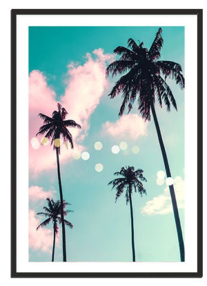 OBRAZ PLAKAT W RAMIE 53x73 cm Palmy P2103