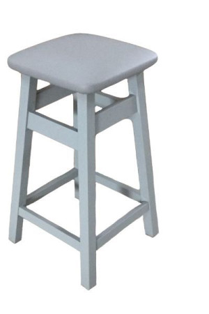 Hoker tapicerowany 60 cm SZARY