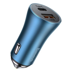 Ładowarka samochodowa Baseus Golden Contactor Pro, USB + USB-C, QC4.0+, PD,