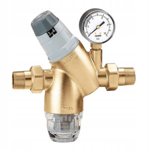 Regulator ciśnienia z wymiennym wkładem z manometrem 3/4" CALEFFI