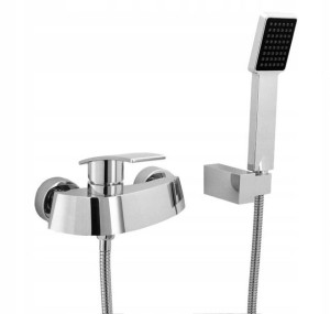 Bateria Natryskowa Ścienna Chrom Diamond Rodos