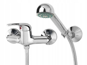 Bateria Natryskowa Ścienna Chrom Diamond Fidżi
