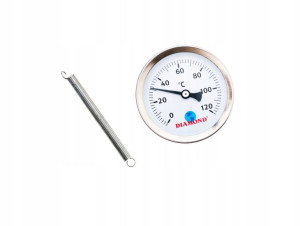 Termometr Opaskowy Przylgowy Ze Sprężyną 63mm 120c
