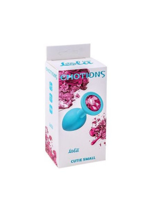 Plug-Anal Plug Emotions Cutie Small Turquoise pink crystal