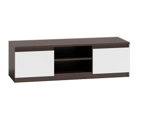 Stolik Rtv 120 - Wenge / Biel