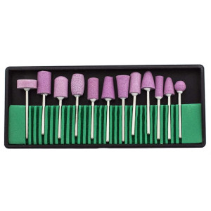 Frezy Kamienne Do Frezarki Manicure Zestaw 12 szt