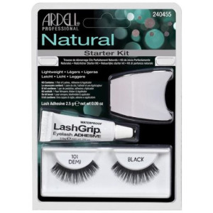Ardell Natural Demi 101 Zestaw - Rzęsy + Klej + Aplikator