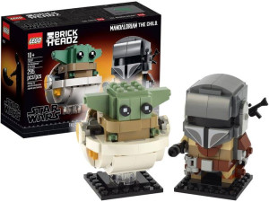 LEGO STAR WARS Mandalorianin i Dziecko BrickHeadz 75317