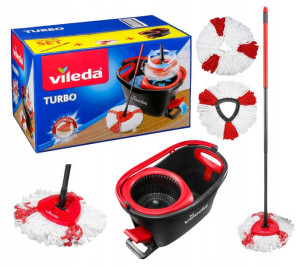 Mop Obrotowy Vileda Easy Wring Turbo 2w1 + Wkłady