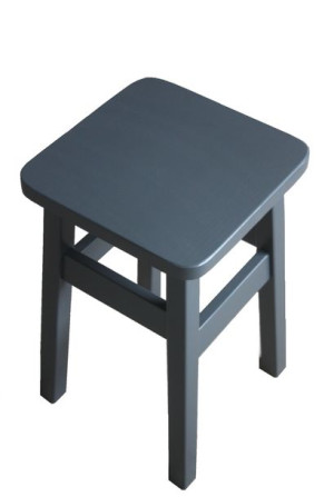 Taboret drewniany 48 cm GRAFIT
