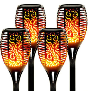 LATARENKA SOLARNA LED Lampa lampion płomień 78cm IP65LATO/ZIMA