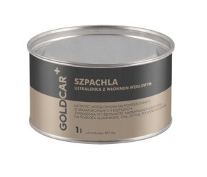 Szpachla ultralekka z włóknem węglowym grafitowa 1000ml z utwardzaczem