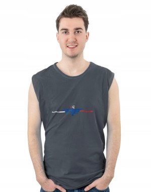 Duża Koszulka Męska Bez Rękawów TankTop KR03-2 6XL