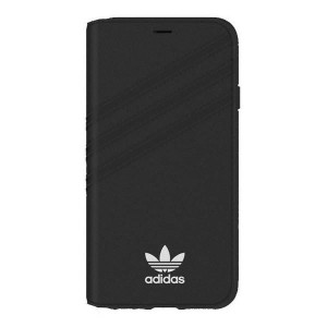 Adidas OR Booklet Case Suede iPhone X/Xs czarno biały/black white 28353