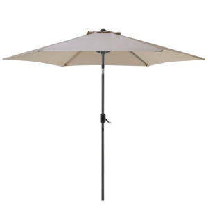 Parasol ogrodowy ø 270 cm beżowoszary VARESE