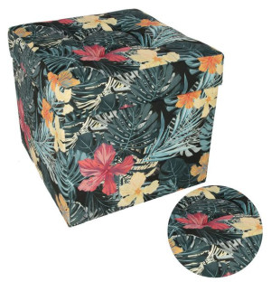 Pufa Skrzynia Siedzisko Puf 45x45 Cm Pufka Tropic
