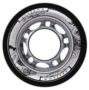 Kółka Nils Extreme PU 64x24 82A czarne 4 sztuki