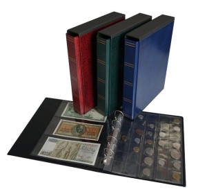Klaser na monety i banknoty z futerałem