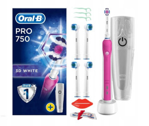 Szczoteczka Elektryczna Oral-b Pro 750 Pink Etui
