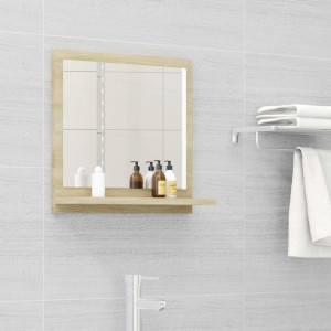 Lustro łazienkowe dąb sonoma 40x10.5x37cm