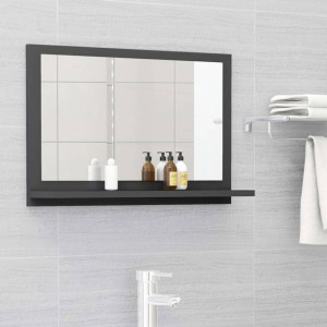 Lustro łazienkowe szare 60x10.5x37cm