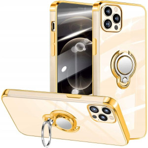 Złote Etui Case Holder Ring Do Iphone 12 / 12 Pro