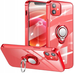 Czerwone Etui Case Holder Ring Do Iphone 12 Mini