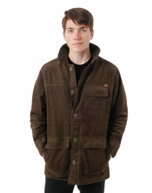 Elegancka Sztruksowa Kurtka Męska Zimowa 028-2 XL
