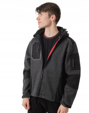 Kurtka Męska Termoaktywna Softshell + Wełna YKK S