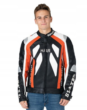Kurtka Motocyklowa Męska Motor Skóra Y514-01 r XXL