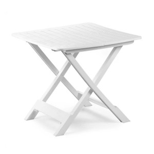 Stół stolik ogrodowy składany - biały 70 cm