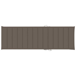 Poduszka na leżak, kolor taupe, 200x60x4 cm, tkanina